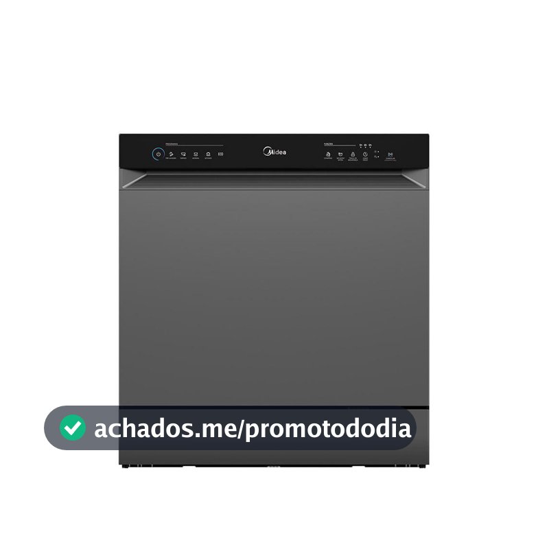 Lava Louças 8 Serviços Cinza Touch Plus Midea MDWTF08S2 220V