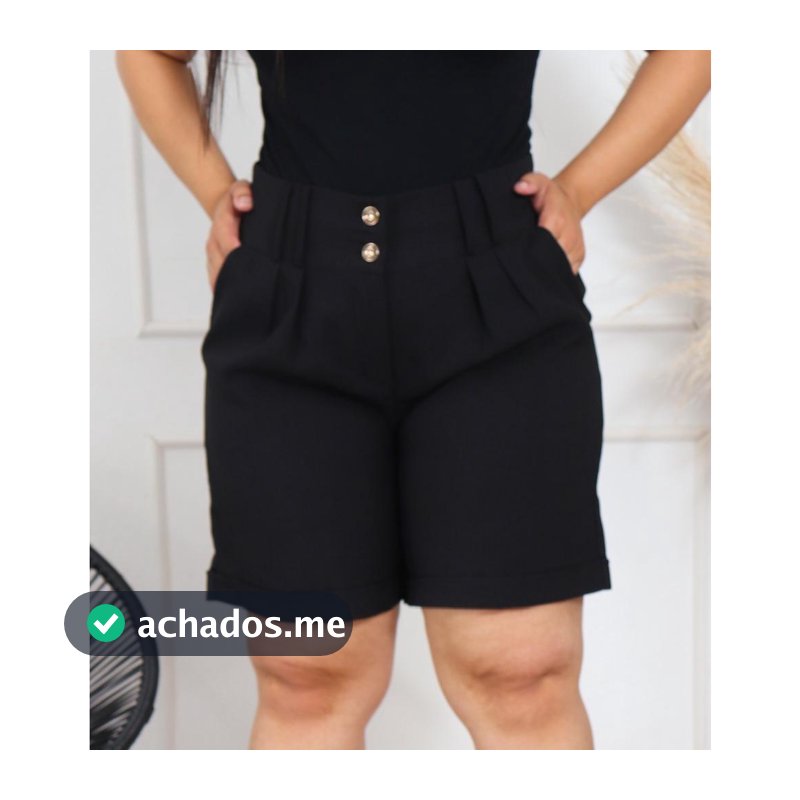 Bermuda Shorts Feminina tecido linho