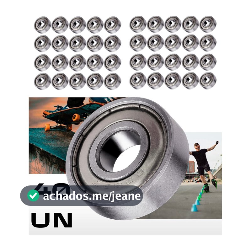 40 peças 608 ZZ rolamentos Kits de skate Longboard de grau profissional 8X22X7 rolamentos Premium de fibra de carbono