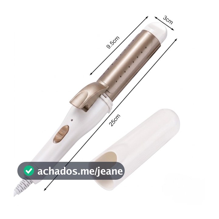 Modelador 2 Em 1 Mini Alisador Profissional Bivolt - Modelador De Cachos E Prancha Alisadora