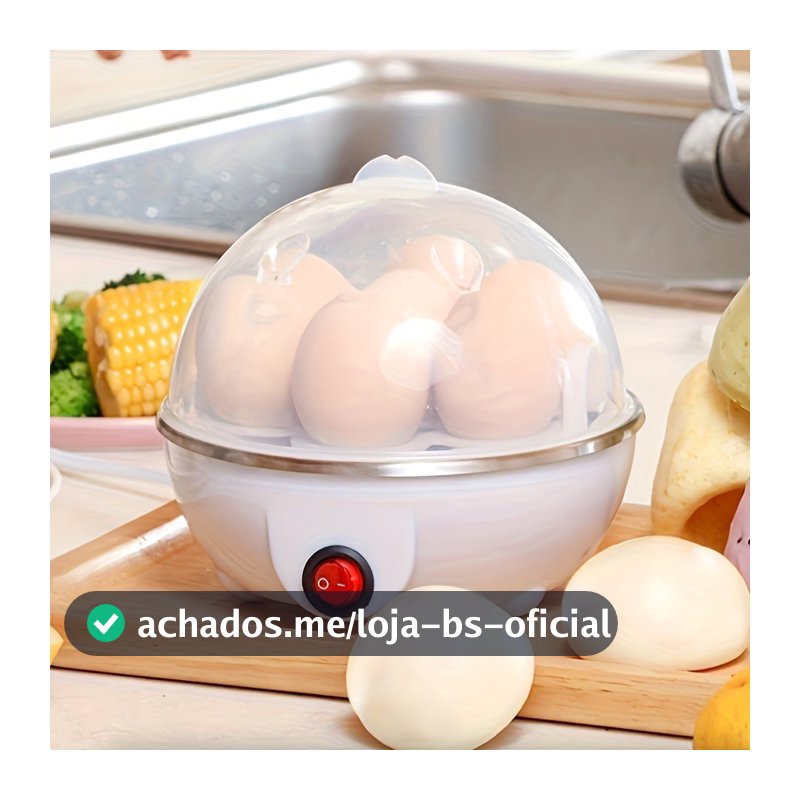 Cozedor de Ovos Elétrico Portátil Cozinha à Vapor 110V/220V Cores disponíveis （Branco Azul Rosa Amarelo）