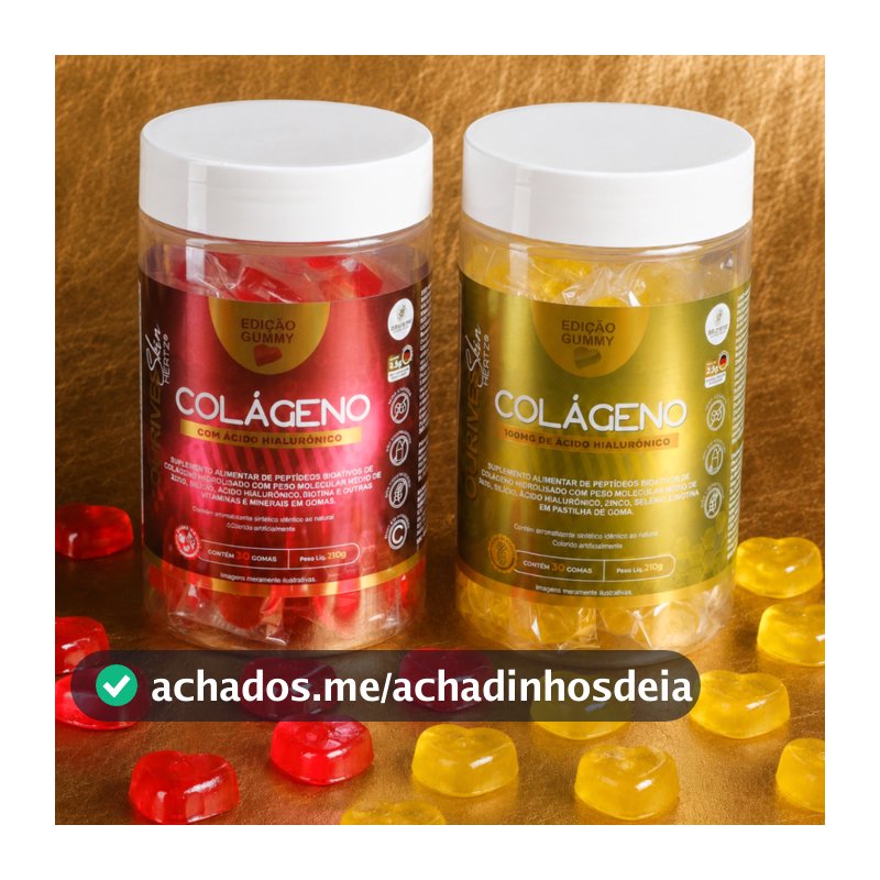 Colágeno Gummy Frutas Vermelhas e Abacaxi Zero Açúcar e Lactose 210g Com Verisol e Vitaminas Bem Estar Beleza