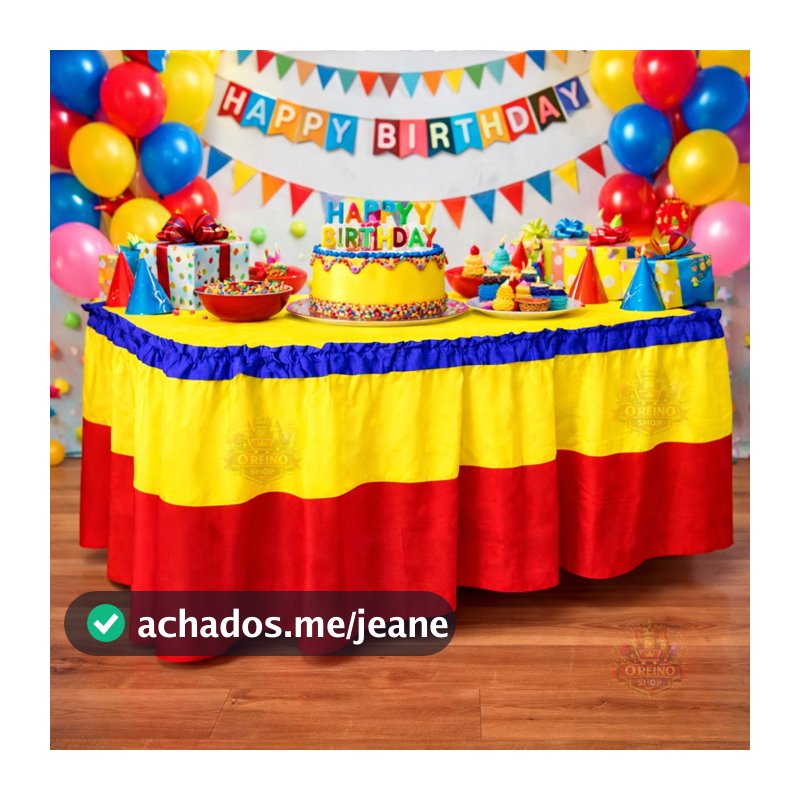 Saia de Mesa TNT Festa Infantil | Ideal para Mesa do Bolo