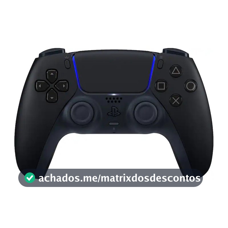 Controle PS5 Sony Dualsense sem fio JoyStick - Midnight Black