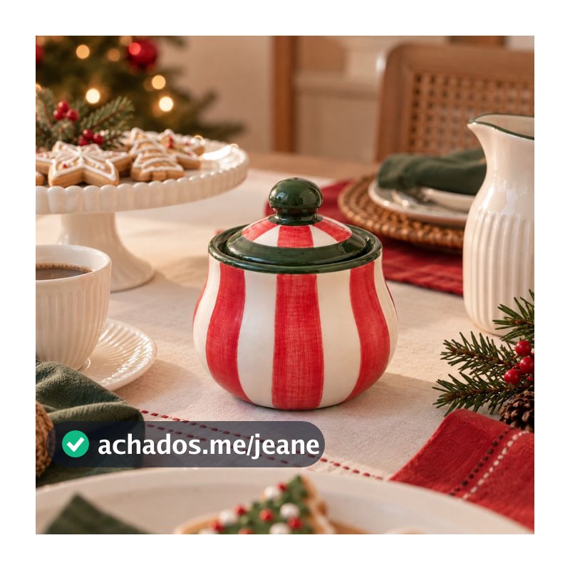 Açucareiro de Mesa Moderno Natalino