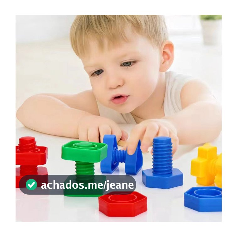 Porcas E Parafusos Jumbo Para Crianças-Brinquedos De Parafuso Idades De 1 A 3 Anos Terapia Ocupacional Com Sacola De Arm