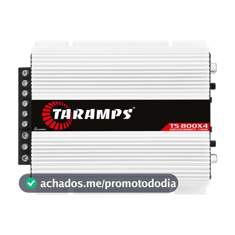 Módulo Amplificador Taramps TS800 800W Rms 4 Canais 2 Ohms