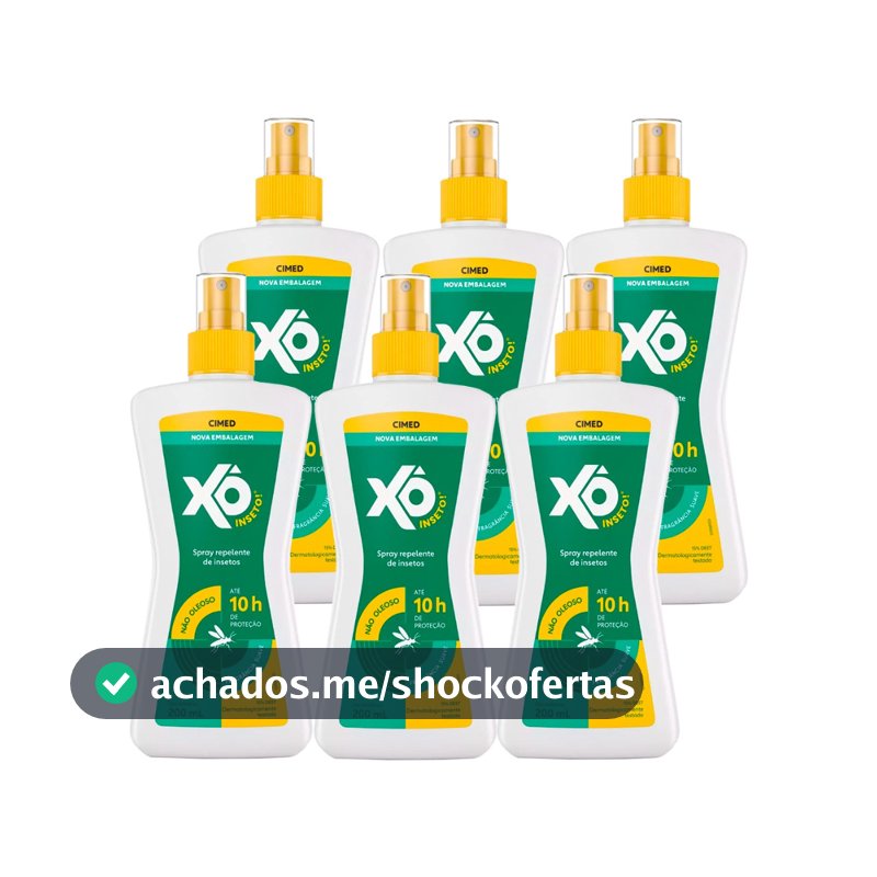 Kit 6 Unidades Repelente Xô Inseto 200ml
