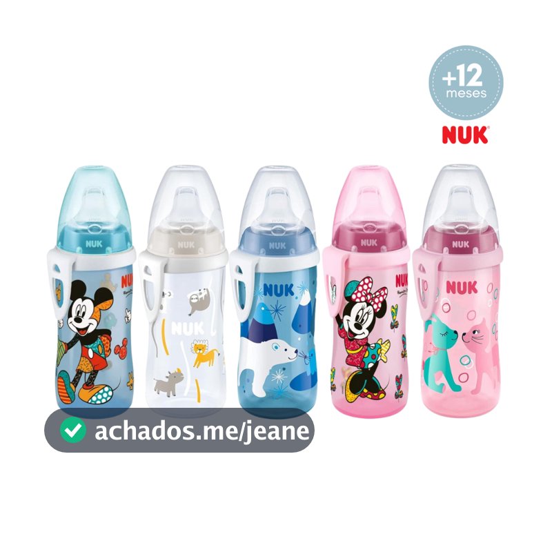 Copo Infantil de Treinamento Active Cup Nuk Antivazamento 300mL +12 meses First Choice 1 Unidade