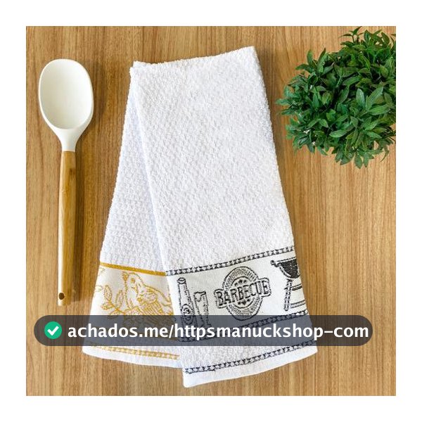Pano De Prato  Premium Kit Com 6 Peças Panos de Copa 100% Algodão Gourmet Atoalhado