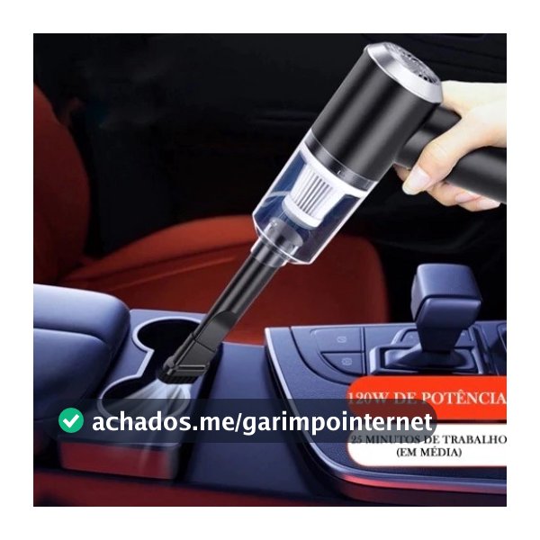 Mini Aspirador De Pó Sem Fio Profissional 6000PA 120W Alta Limpeza.