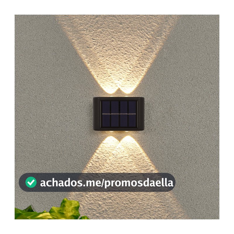 1/3/4  Pcs 4 lED À Prova D'água Para Jardim Muro e Varanda Luminária Solar De Parede Promoção
