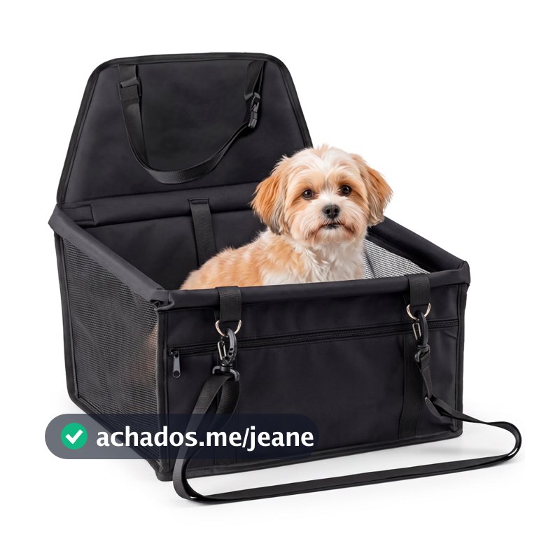 Cadeirinha De Pet Para Carro Assento Protetor Caixinha Cachorro Gato Transporte Seguro Impermeavel