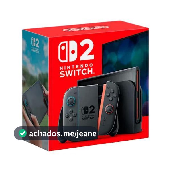 Console Nintendo Switch 2 - 256gb Lcd Gray Novo Acompanha adaptador de tomada