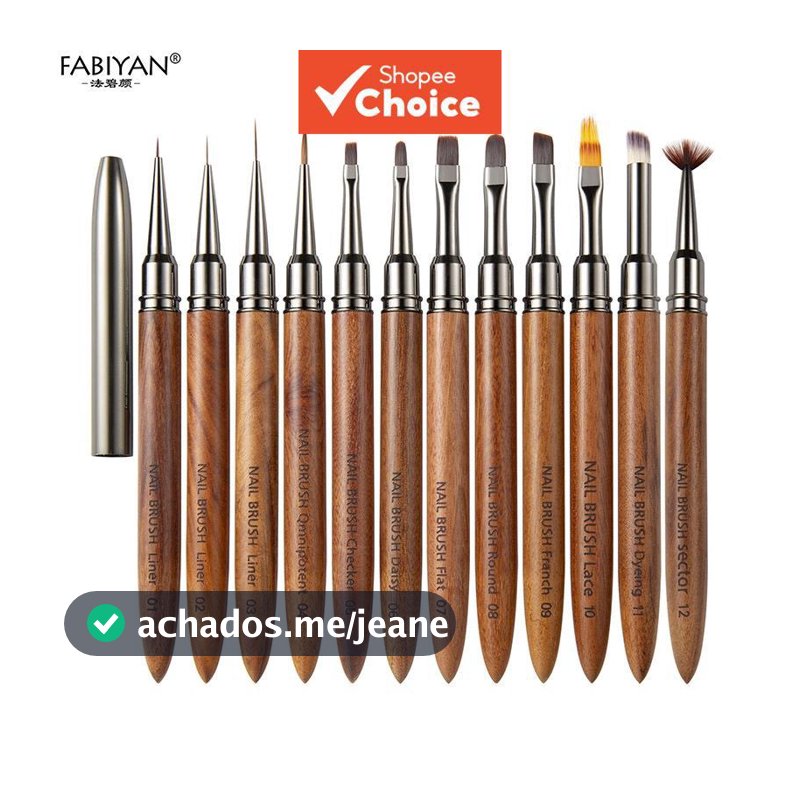Conjunto De 12 Peças De Forro Para Arte Em Unhas , Caneta De Desenho De Flores , Pincel Francês , Pintura Gel UV Ferrame