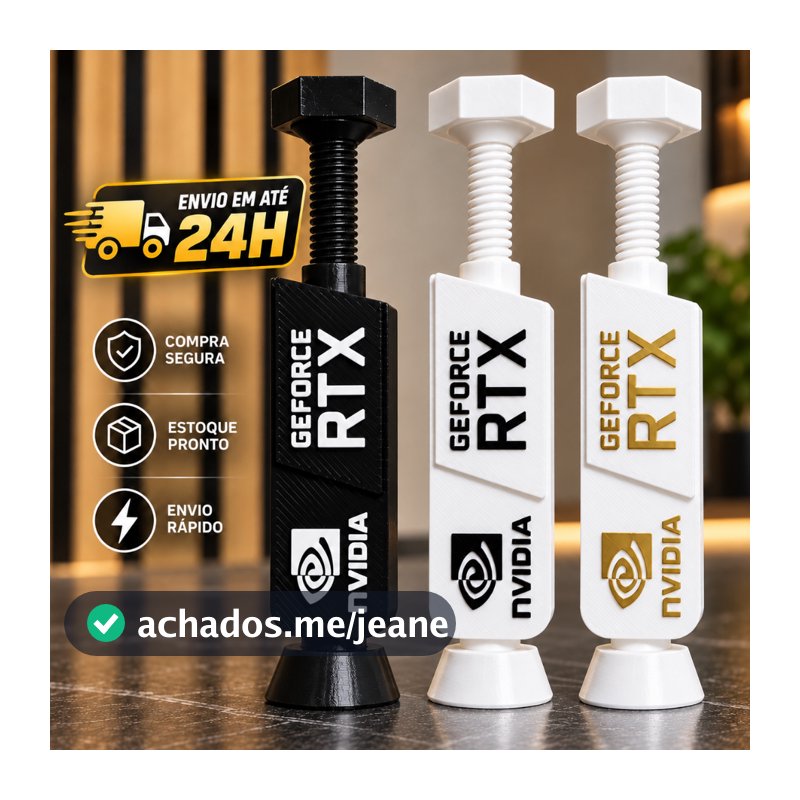 Suporte RTX para Placa de Vídeo GPU Ajustável Preto e Branco Dourado Universal Suporte Para Não Deixar Placa Solta