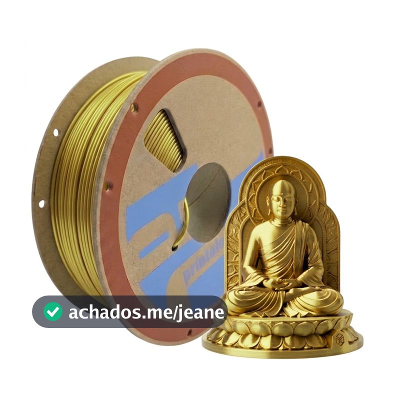 Filamento Impressão 3D PrintaLot PLA Metalizado Ouro 1kg
