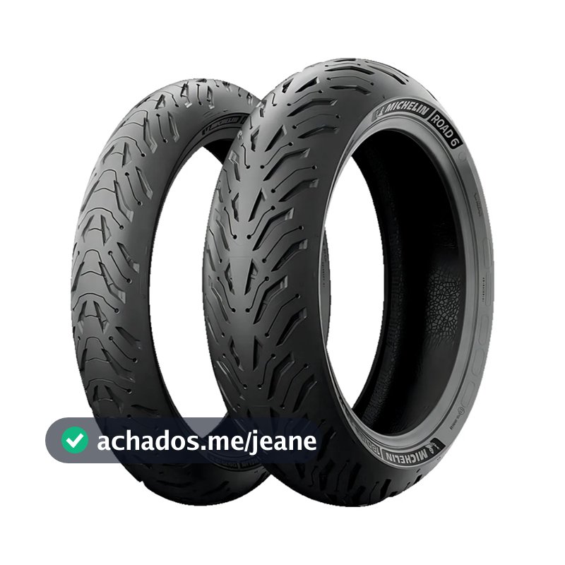 Par Pneu Road 6 Michelin 180/55-17 + 120/70-17 MT-09 CB1000 Sem Câmara Original