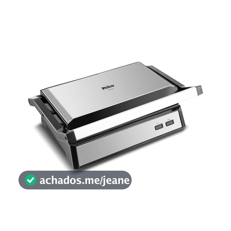 Grill Philco 2 em 1 PGR32 Chapa com Abertura 180°
