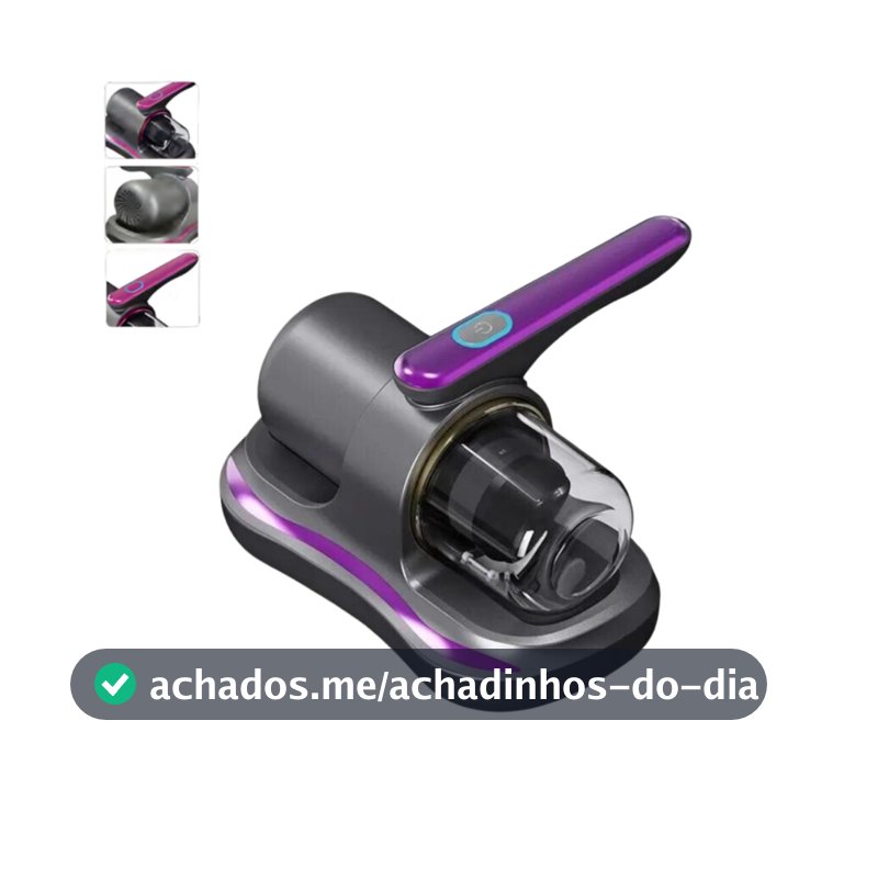 Removedor De Ácaros Portátil Elétrico Aspirador Esterilização De Estofados UV Sem Fio