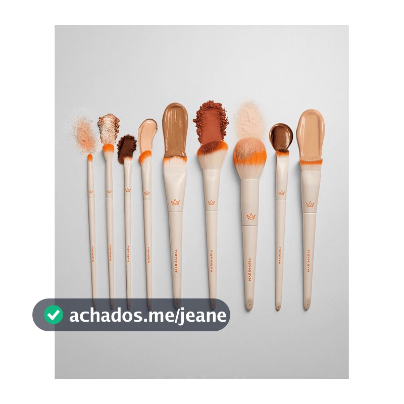 Pincel Mari Maria White Collection | Base, Pó, Blush, Contorno, Olhos | Escolha o Modelo