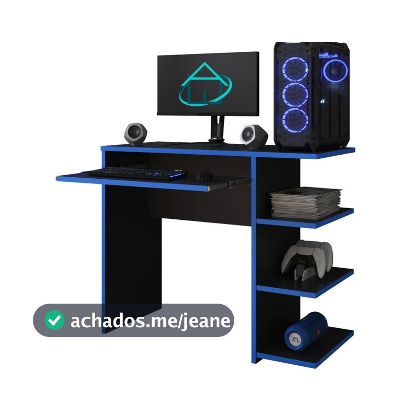 Mesa Escrivaninha Para Computador Escritório Pc Gamer RTX E&A - COR