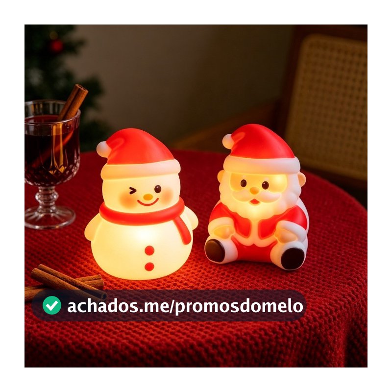 Luzes Noturnas Com Tema De Natal , Lâmpadas Recarregáveis Para Dormir Infantil