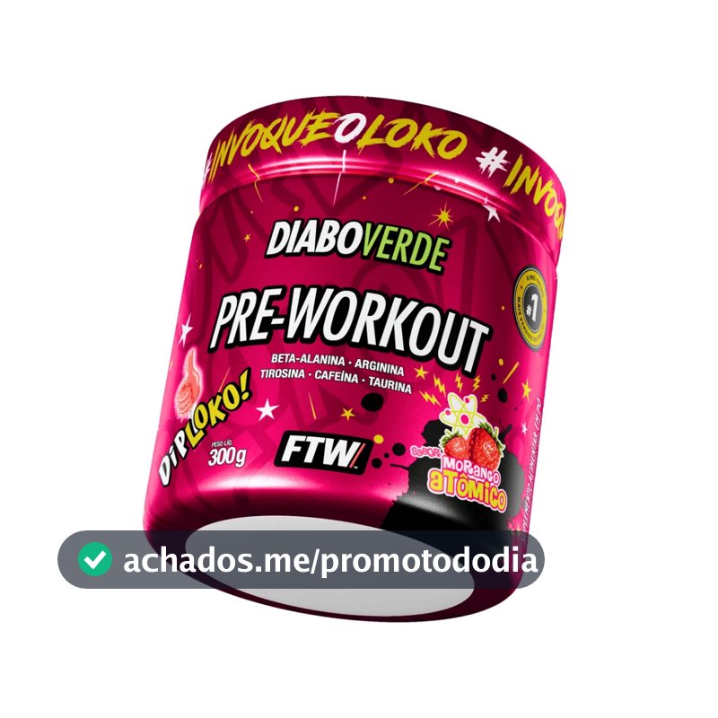 Pré Treino Diabo Verde Pre-Workout 300g - FTW