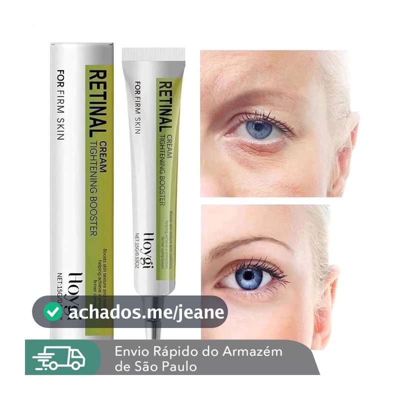 Retinol Firmador para Olhos Tratamento Anti-rugas e Anti-idade comAgao Lifting,Clareador de Olheiras e Nutrigao Intens