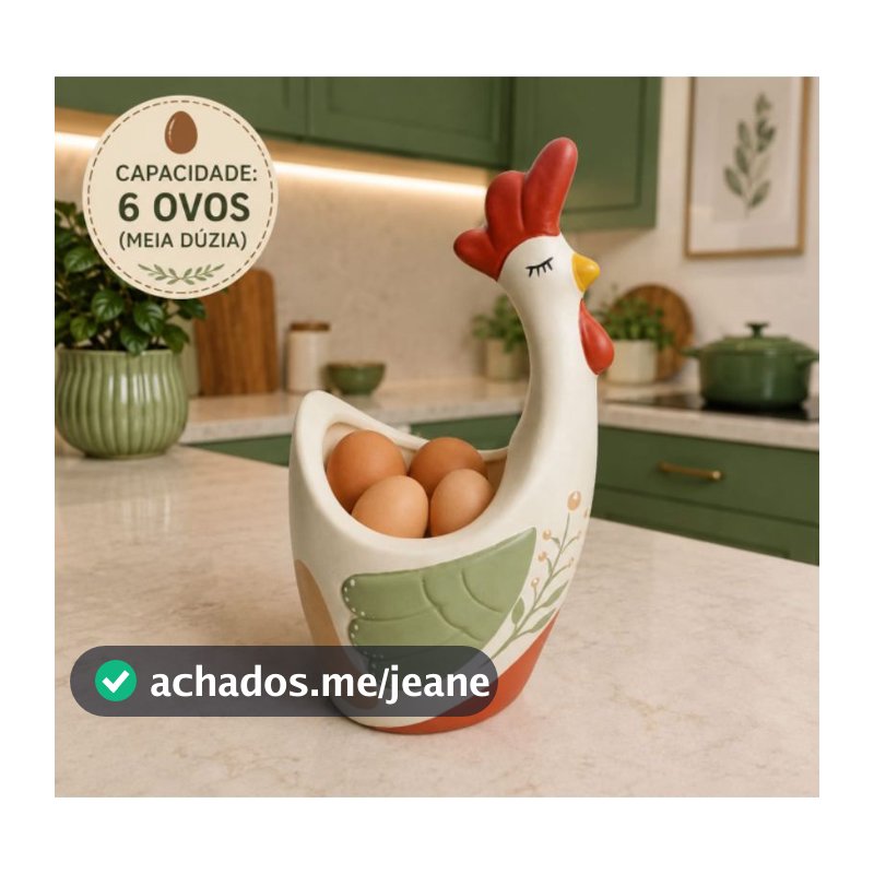 Galinha de Cerâmica Porta Ovos Porta Talheres Porta Utensilios Organizador de Cozinha Decorativo