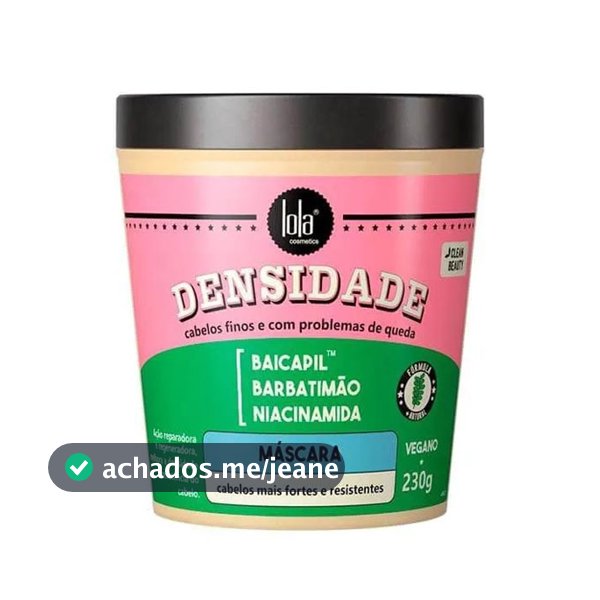 Máscara Lola Cosmetics Densidade 230g