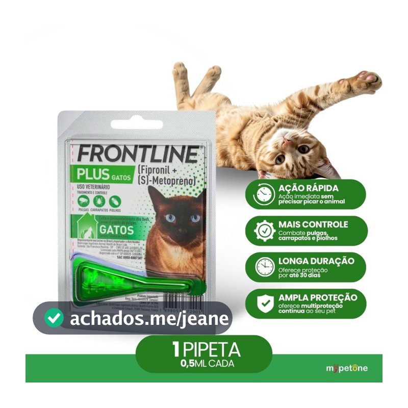 Frontline Plus para Gatos - 1 Pipeta