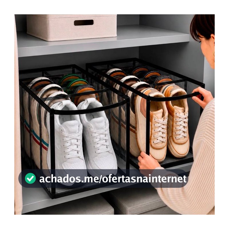 Kit Com 2 Sapateiras 5 Nichos Para Organização Sapato