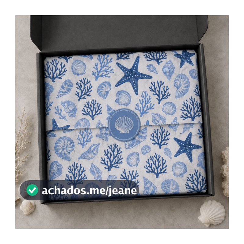 Papel Seda Riviera Premium 35x50 100 Folhas Moda Praia