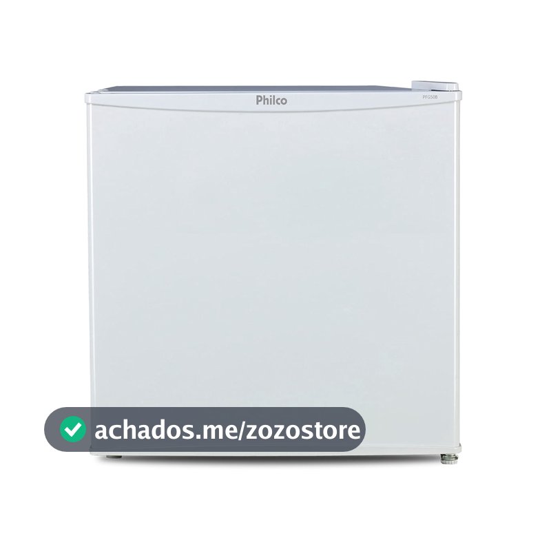 Frigobar Philco 45L 1 Porta Degelo Manual e Porta Garrafas PFG50B Branco