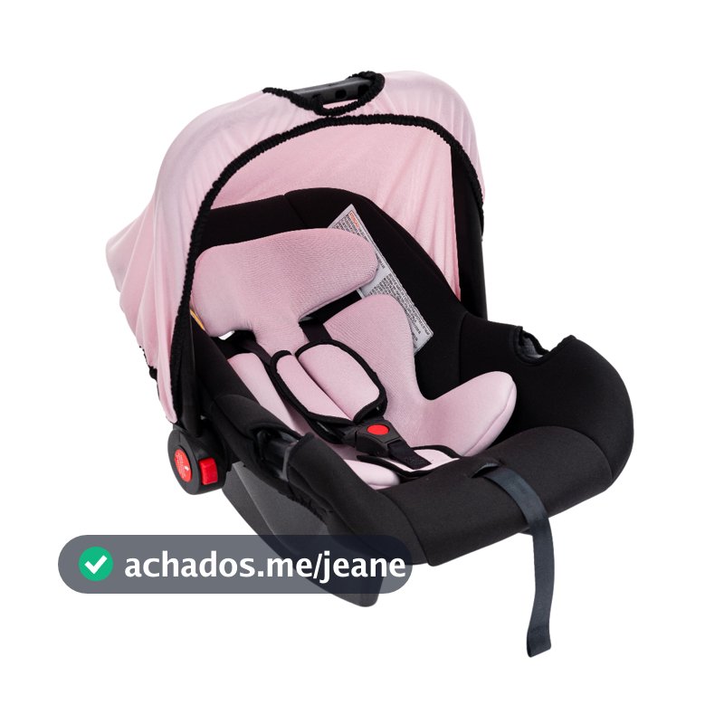 Bebê Conforto Cadeirinha Para Carro preto/rosa 0-13kg Styll Baby