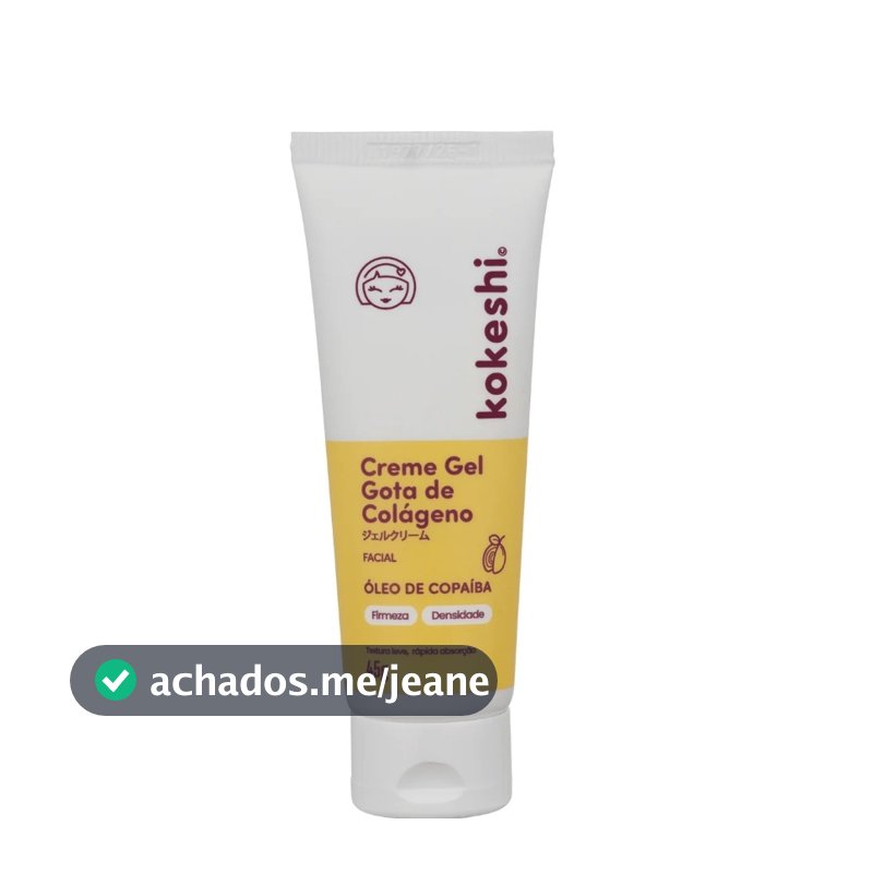 Creme Gel Regenerador Facial Gota de Colágeno Kokeshi 45g