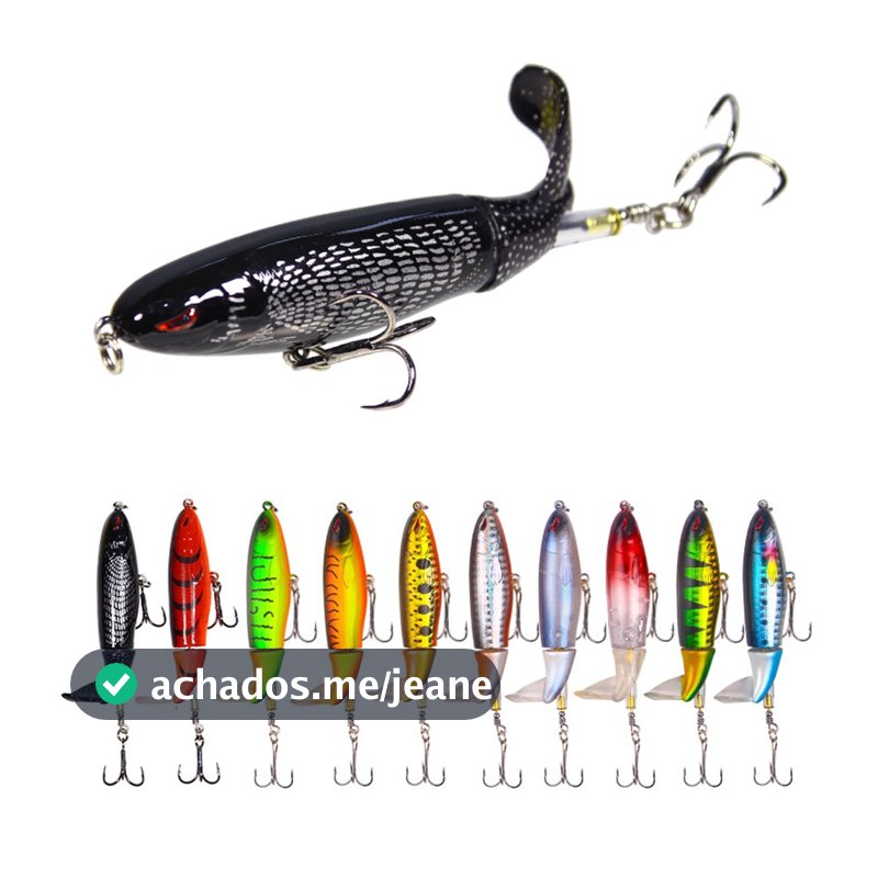Isca Artificial Whopper Popper 13g/35g Iscas De Pesca Top Água