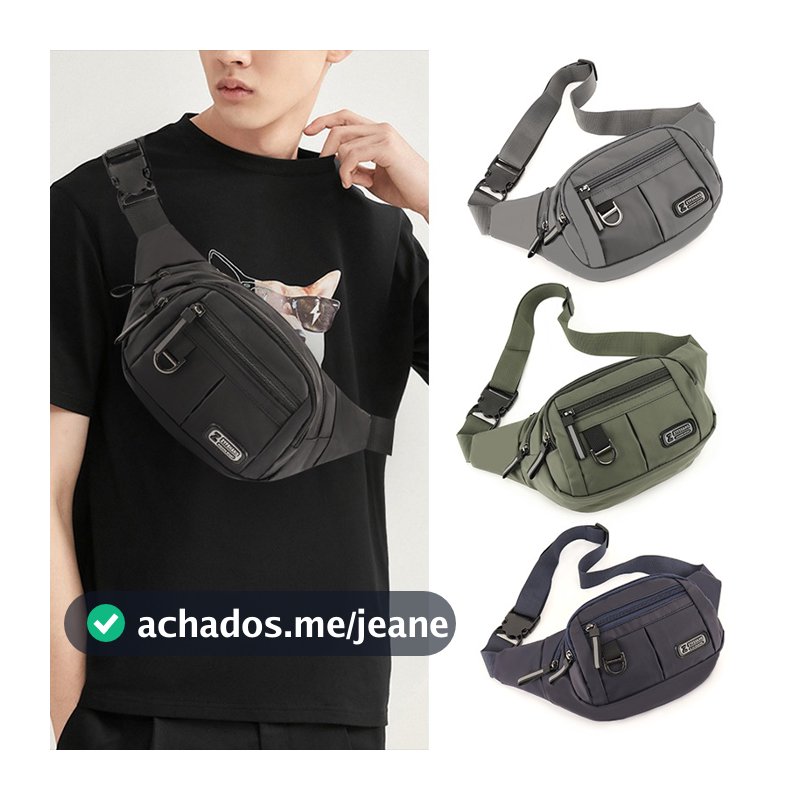 Bolsa de Cintura Multifuncional Unissex - Impermeável e Espaçosa para Esportes e Trabalho