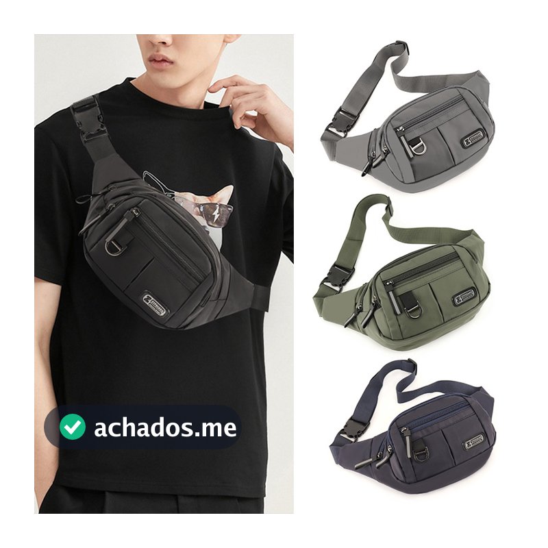 Bolsa de Cintura Multifuncional Unissex - Impermeável e Espaçosa para Esportes e Trabalho