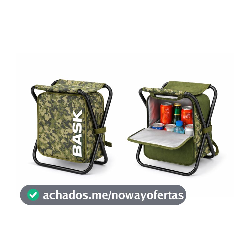 Cadeira Dobrável 3 em 1 Bolsa Térmica Cooler Portátil Camping Pesca Praia Piquenique Acampamento Viagem