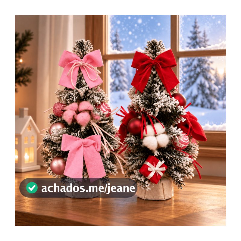 Mini Árvore De Natal De Mesa 30cm Decorada Pinheiro Enfeites Enfeitada Fofa