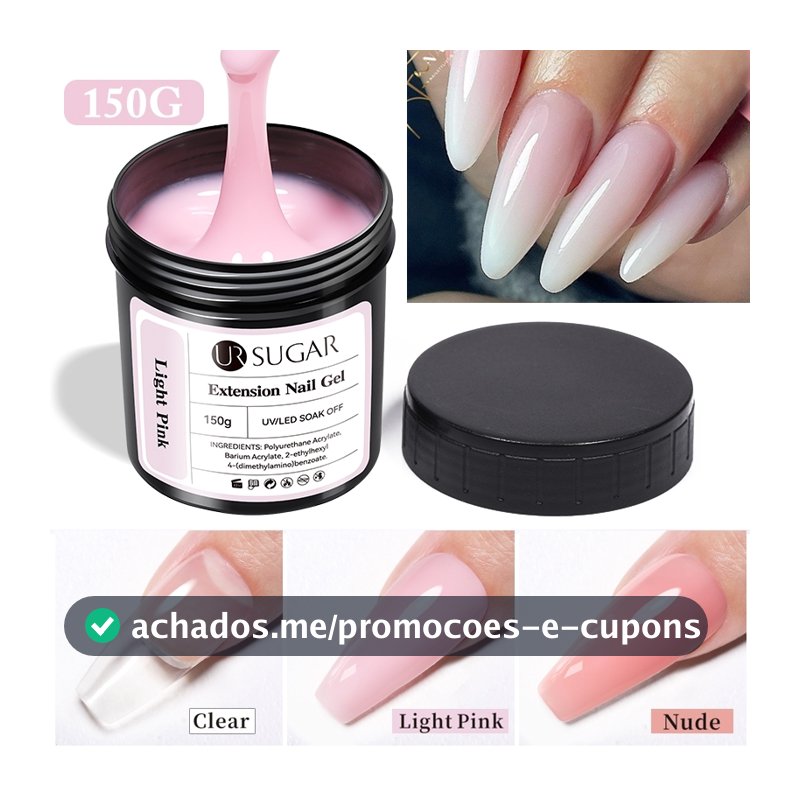 UR SUGAR 150g Gel de Extensão de Unhas Rosa Nude Leitoso Construção Rápida Auto-nivelante Gel UV Duro Construção