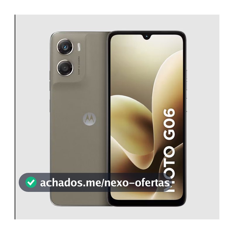 Smartphone Moto g06 4G Tela 6,9 Polegadas 256GB Câmera 50MP Motorola