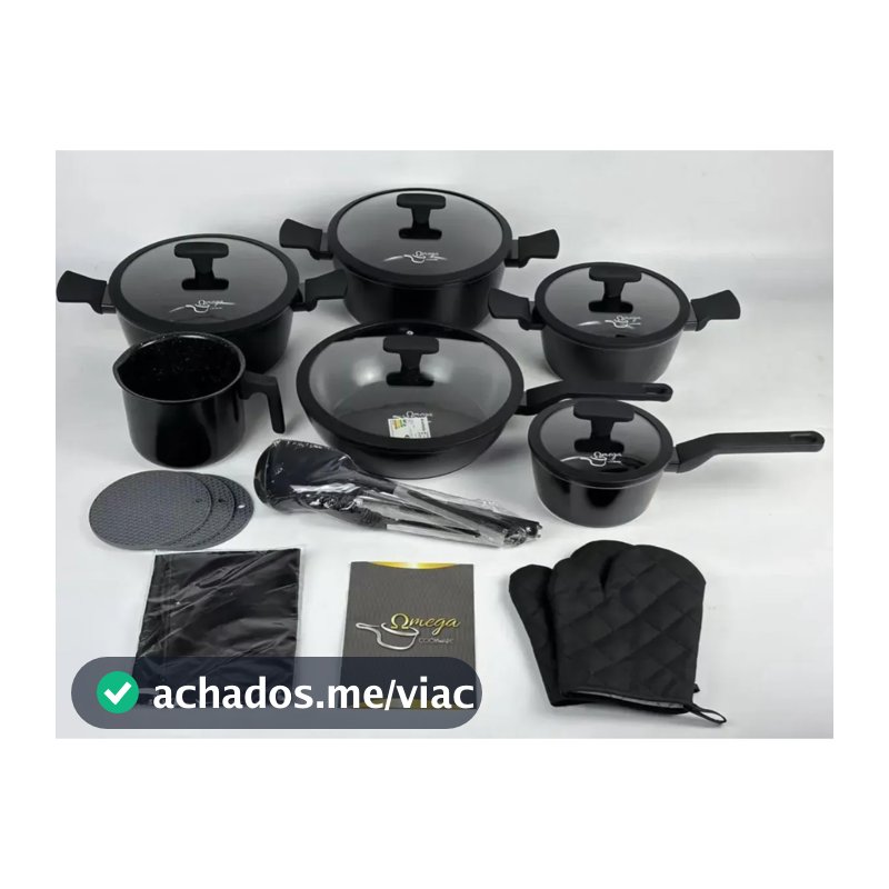 Jogo De Panelas Revestimento Cerâmica Antiaderente 20 Peça Cookwar Premium