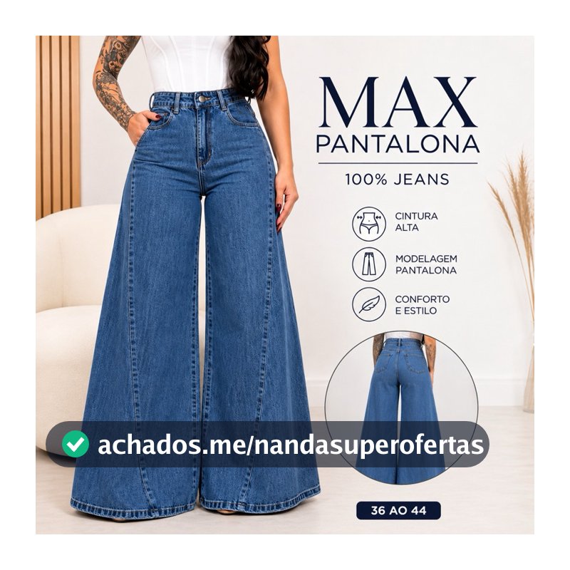 CALÇA PANTALONA JEANS FEMININA PREMIUM