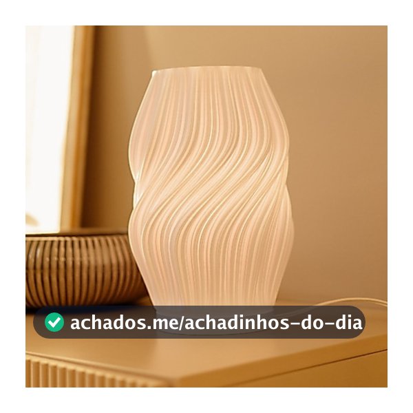 Abajur de Mesa Seda para Quarto Bivolt com Lâmpada LED Inclusa Luminária de Cabeceira 25cm Sala Escritório