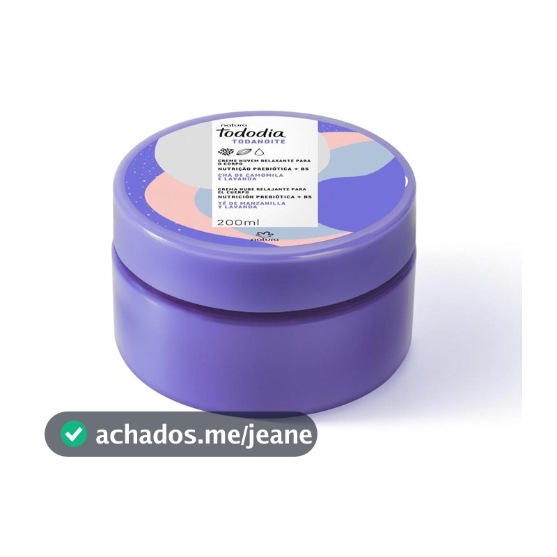 Creme Nuvem Relaxante Para o Corpo Tododia Todanoite 200 ml