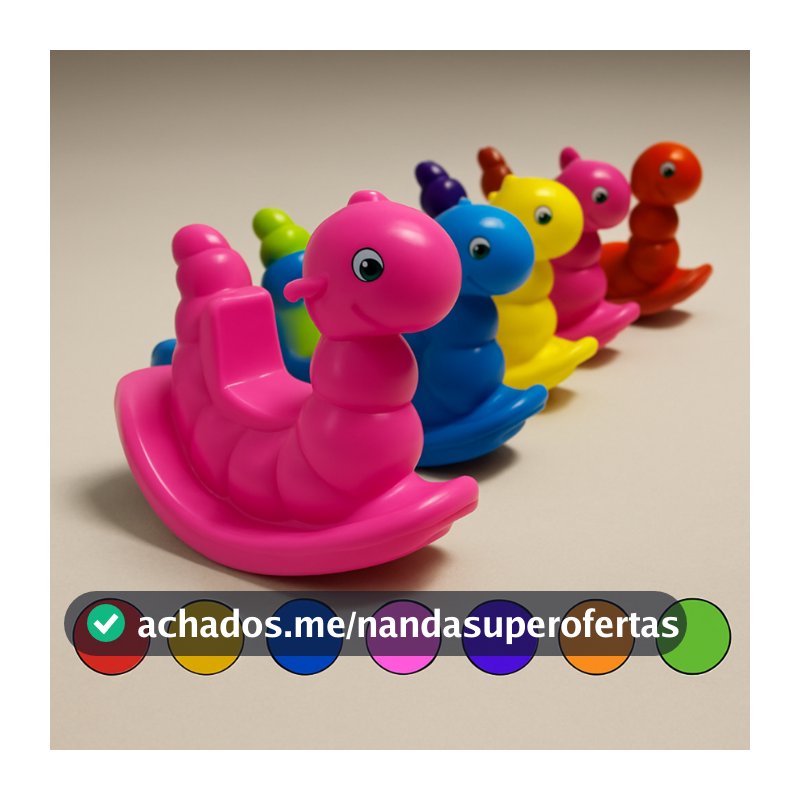 Gangorra Minhoca Balanço Criança Infantil Nhoca Click New Brinquedo