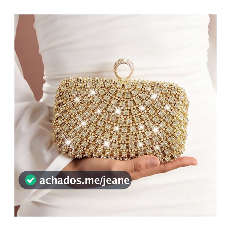 Bolsa Clutch Feminina 2 em 1 com Corrente Removível parasamento Festa e Jantar Y1108